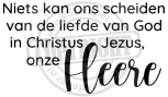 Niets kan ons scheiden  HEERE - sierletter 8-53x5cm